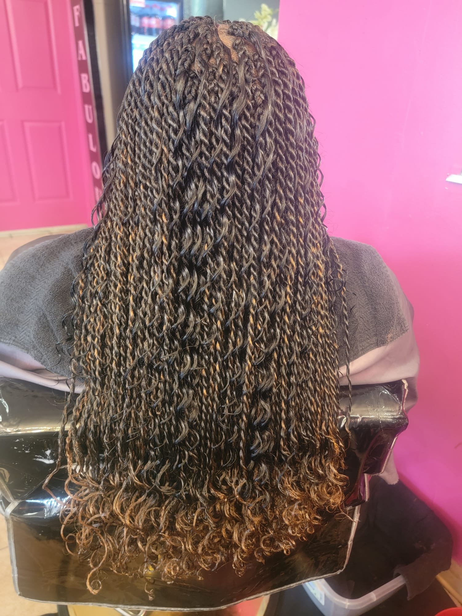 Boho-knotless boxbraid